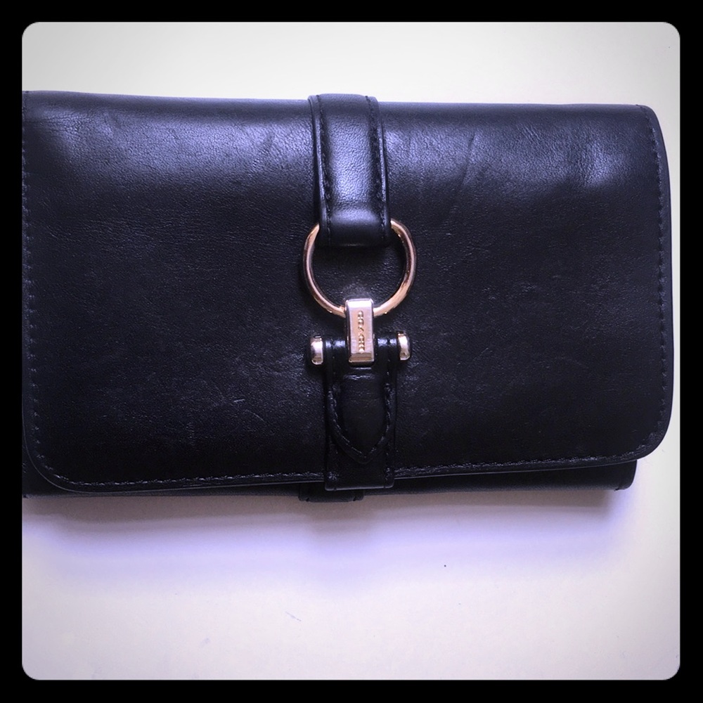 Coach Leather wallet with signs of wear